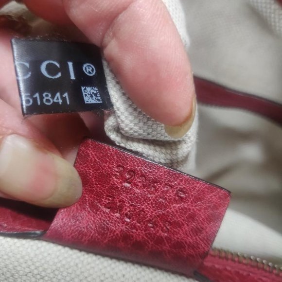 Auth Gucci 323675 Miss Gg Pink 2- Way red - Picture 10 of 10